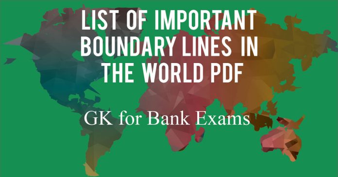 List of International Boundary Lines PDF