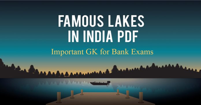 List of Lakes in India PDF