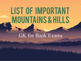 List of Mountains in India PDF - Hill stations in India