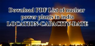 List of nuclear power plants in india pdf
