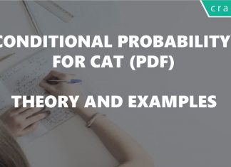Bayes theorem conditonal probability for CAT