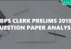 IBPS Clerk 2015 Question paper pdf