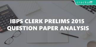 IBPS Clerk 2015 Question paper pdf