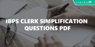 IBPS Clerk Simplification Questions PDF