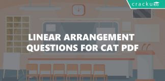 Linear Arrangement Questions for CAT PDF