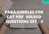Para Jumbles for CAT Solves Questions Set 4
