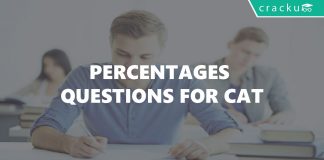 Percentages questions for CAT