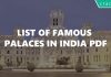 List of famous Palaces in India PDF