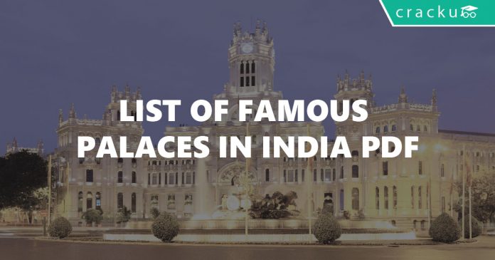 List of famous Palaces in India PDF