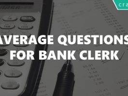 Average Questions for Bank Clerk