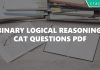 Binary Logical Reasoning CAT Questions PDF