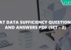 CAT Data Sufficiency Questions and Answers PDF (Set - 2)