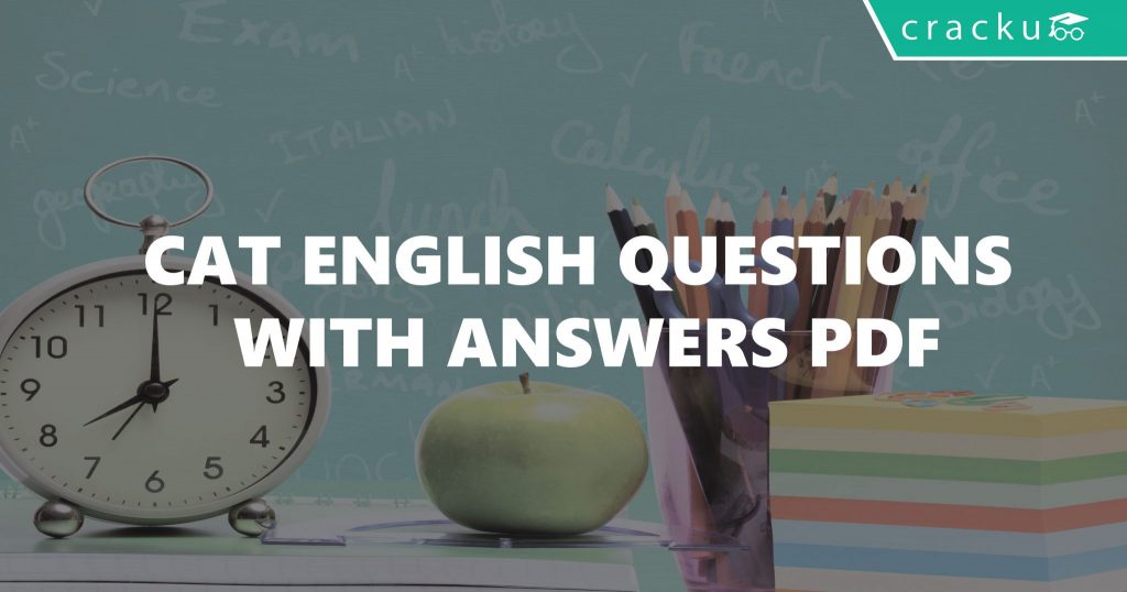 CAT English Questions with Answers PDF Cracku