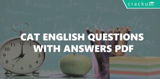 CAT English Questions With Answers PDF