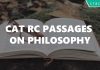 CAT RC Passages on Philosophy