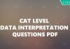 CAT level data interpretation questions with solutions