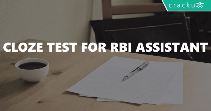 Cloze Test For RBI Assistant