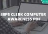 IBPS Clerk Computer Awareness PDF