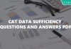 CAT Data Sufficiency Questions and Answers PDF