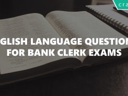 English Language Questions for Bank Clerk Exams