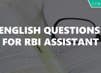 English Questions For RBI Assistant