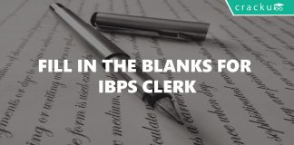 Fill in the blanks for IBPS Clerk