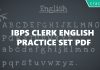 IBPS Clerk English Practice Set PDF