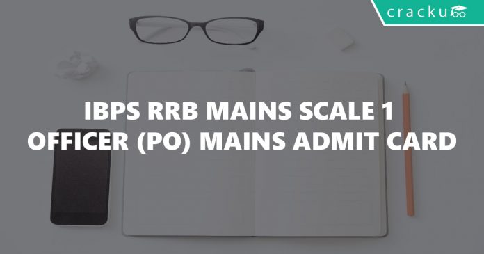 IBPS RRB Mains Scale 1 Officer Mains Admit Card Released