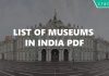 List of Museums in India PDF