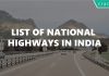 List of National Highways in India
