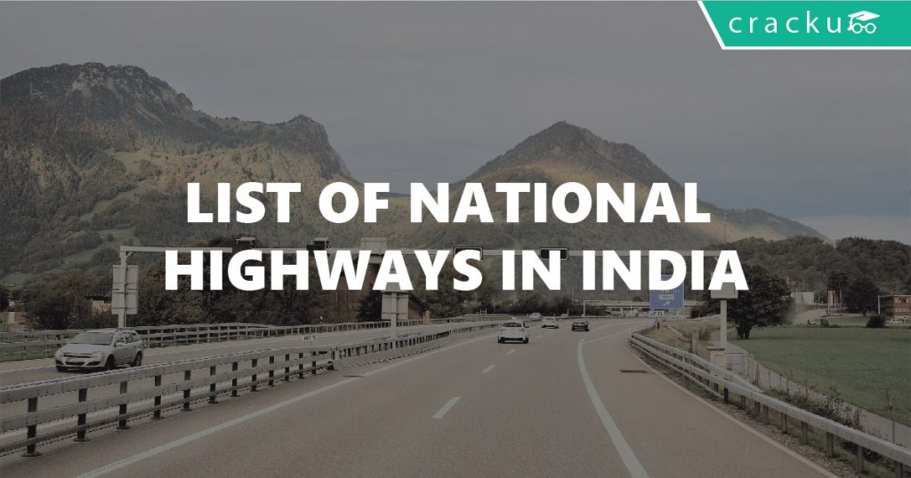 List Of National Highways In India PDF - Cracku