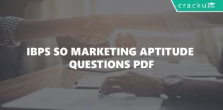 Marketing aptitude questions for IBPS Specailist officer