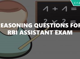 Reasoning Questions For RBI Assistant Exam