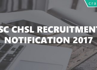SSC CHSL Recruitment Notification 2017