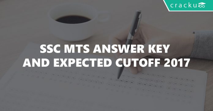 SSC MTS Answer Key and Expected Cutoff 2017