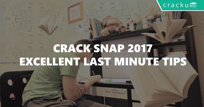 How to crack SNAP 2017 - Last minute tips