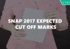SNAP Cut off 2017 expected marks