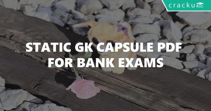 Static Gk Capsule PDF for Bank exams