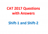 cat 2017 questions with solutions - answers