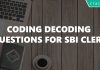 Coding Decoding Questions for SBI Clerk