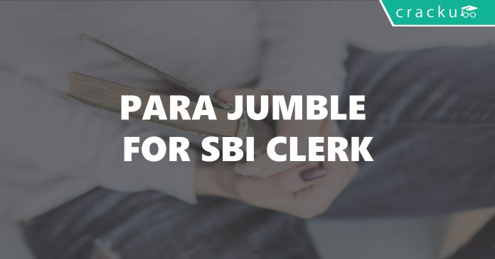 Para Jumble for SBI Clerk
