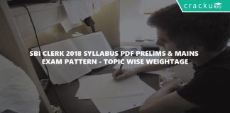 SBI Clerk 2018 Syllabus PDF