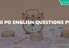 SBI PO English Questions PDF
