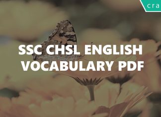 SSC CHSL English Vocabulary PDF