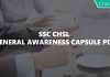 SSC CHSL General Awareness Capsule PDF