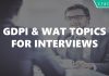 GDPI and WAT topics for interviews