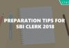 how to prepare for SBI Clerk 2018 - studyplan - crack