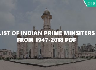 list of prime ministers of India pdf