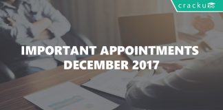 Important Appointments December 2017