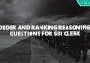 Order and Ranking Reasoning Questions for SBI Clerk